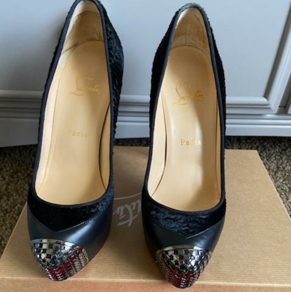 Christian Louboutin Shoes - Christian Louboutin Maggie 140 Nappa Pony Astrakan